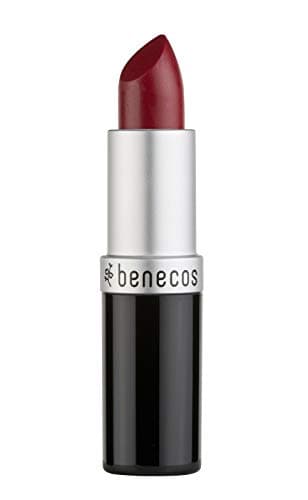 Image of Benecos - Natural Cosmetics - Lipstick - Shimmering - with Organic Jojoba Oil & Organic Beeswax - Just Red - 4,5 g