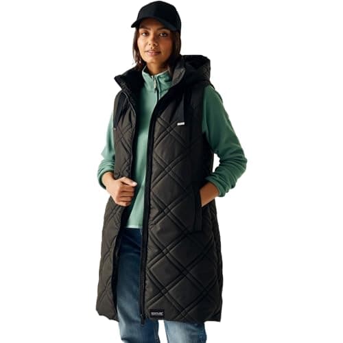 Image of Regatta Womens Rurietta Long Length Bodywarmer Water Repellent Insulated Gilet