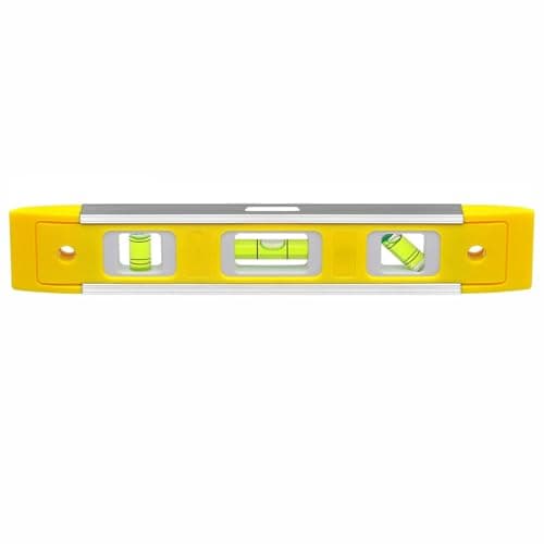 Image of Spirit Level Magnetic, 9"/230mm Small Spirit Level with Vertical Horizontal and 45 Degree Vials High Precision Measuring Tool for DIY Construction Carpentr