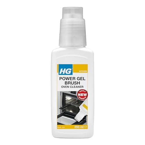 Image of HG Power Gel Brush Oven Cleaner, Professional Grade Heavy Duty Cleaning Kit, Gas & Electric Oven or Air Fryer Cleaner & Degreaser, Fan Oven Cleaner & Effective Kitchen Cleaner - 250ml