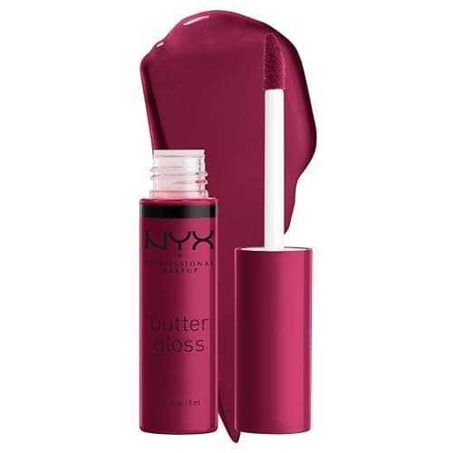 Image of NYX Professional Makeup Butter Lip Gloss, Non-sticky Formula, Leaves Lips Feeling Soft & Silky Smooth, Easy Application, Cruelty-Free, Shade: 22 Devils Food Cake