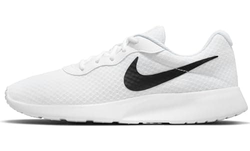 Image of NIKE Men's Tanjun Sneaker, White Black Barely Volt, 9 UK