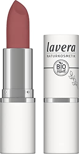 Image of lavera Velvet Matt Lipstick - Berry Nude 01 - natural cosmetics - Comfortable wear, no drying out the lips - Gluten free -Longlasting - Organic blossom butter & Organic sunflower oil - 4,5g