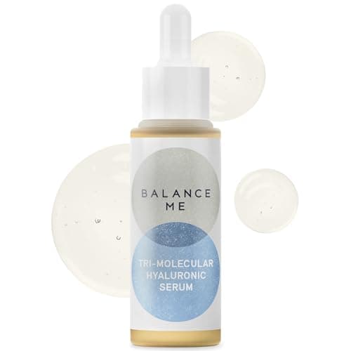 Image of Balance Me Tri-Molecular Hyaluronic Acid Serum 30ml, Anti-Ageing Face Serum for Mature Skin, With Aloe Vera to Support Hydration and Dry Skin