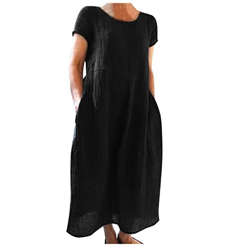 Image of WILLBEST Women Cocktail Dress Ruffle Puff Sleeve Tassel Sun Dresses wrap Long Floral Wedding Guest Elastic Dressy Summer Tshirt Bodycon Rib-Knit Embroidered Dress