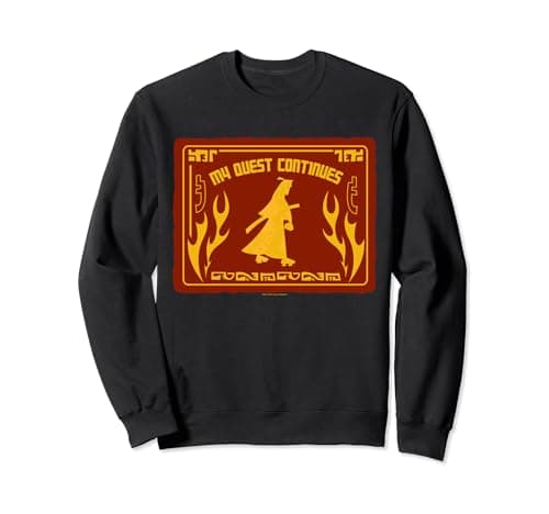 Image of Samurai Jack My Quest Continues Red & Yellow Sign Sweatshirt