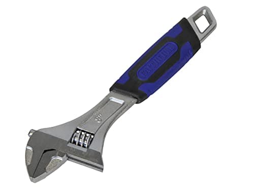 Image of Faithfull FAIAS200C Soft-Grip Adjustable Spanner Wrench 200mm (8in)- 30mm Capacity