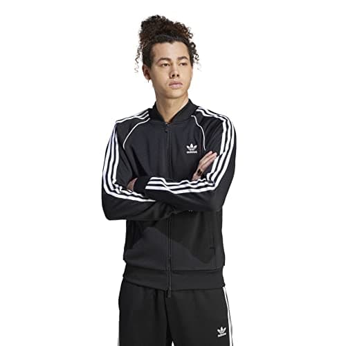 Image of adidas Originals Men's Adicolor Classics Superstar Track Jacket, Black/White, M
