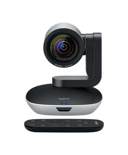 Image of Logitech PTZ PRO 2 Professional Video Conference System (Pan, Tilt, Zoom), 10x Lossless HD Zoom, HD Video, Auto Focus, Remote Control, USB Plug and Play, PC/Mac - 960-001184 (Renewed)