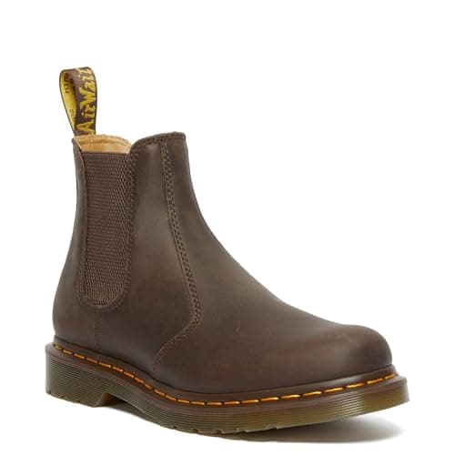 Image of Dr. Martens Men's 2976 YS Amphibians, Dark Brown Crazy Horse, 7 UK