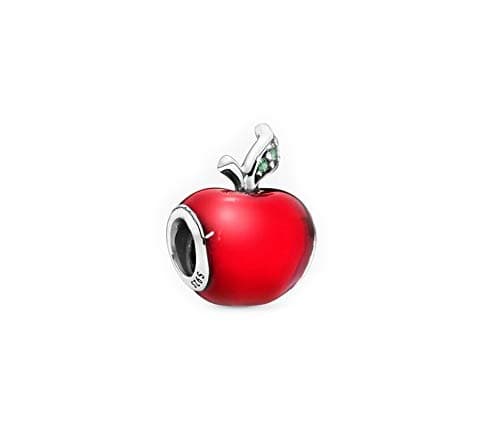 Image of FGT Red Apple Charm fits Pandora Moments Bracelets Sterling Silver New York Women Girls Mothers Day Valentine Birthday