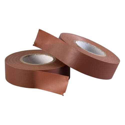 Image of Gocableties Brown Electrical Tape, 19mm x 20m, Strong Self-Adhesive PVC Insulation Tape for Insulating, Repairing and Protecting Electrical Wires, 2 Rolls