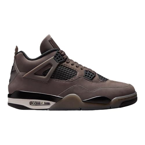 Image of Air Jordan 4 Retro Cave Stone and Black Mens Lifestyle Shoes (Cave Stone/Black/Phantom), Cave Stone/Black/Phantom, 8 UK
