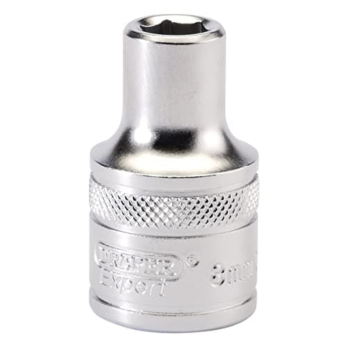Image of Draper 16595 1/2" Square Drive 6 Point Socket, 8mm Size , Blue