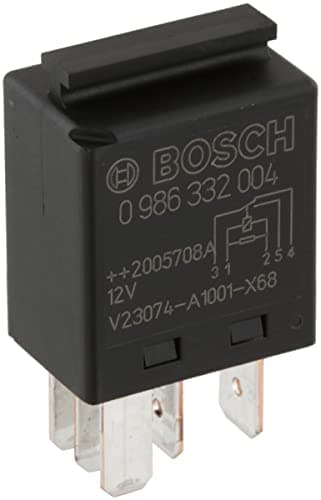 Image of Bosch 0986332004 Mini Relay 12V 60A, IP5K4, Operating Temperature from -40 Degree to 85 Degree C, 4 Pin Relay