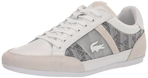Image of Lacoste Men's Chaymon Sneaker, White/Black, 7 UK