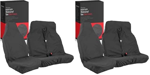 Image of Xtremeauto® Universal Black Extra Heavy Duty Van Seat Covers Set (Pack of 2)