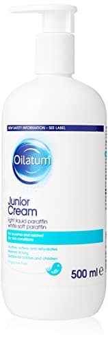Image of Oilatum Junior Eczema and Dry Skin Emollient Cream, Soothing and Hydrating Moisturizer for Sensitive, Itchy Skin Relief, 1 x 500ml