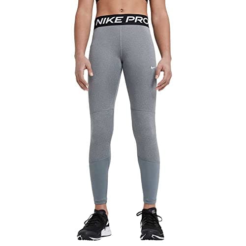 Image of Nike DA1028-091 G NP TGHT Leggings Girls Carbon Heather/(White) XL