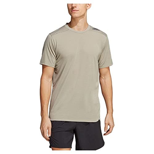 Image of adidas Men's Designed for Training Tee, Silver Pebble, S