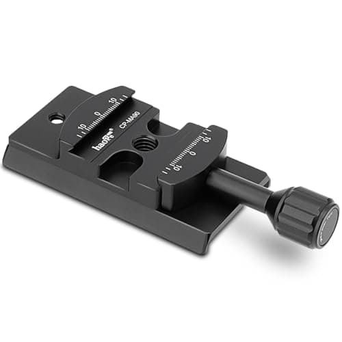Image of Haoge CP-MA90 Quick Release Plate Clamp Adapter Convertor Mount for Select Manfrotto Sachtler Benro Sirui Tripod Fluid Video Head to Arca Swiss Compatible, fit 501PL / Q5 / 504PLONG / 500PLONG Plate