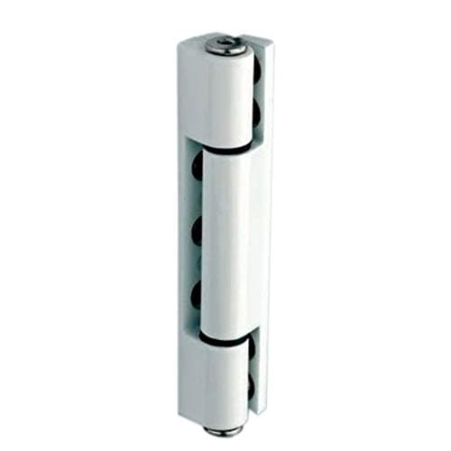 Image of White uPVC Door Angled Butt Hinge - 115mm Hinge - Double Glazed Door Hinge