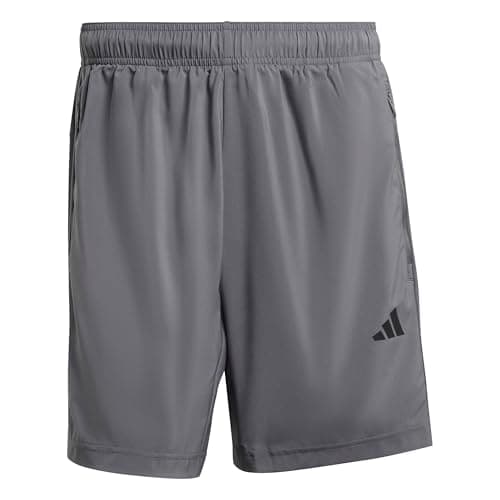 Image of adidas Men's Workout Essentials Base Woven Short, Grey Five, M 9 inch