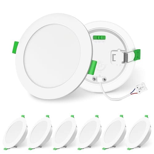 Image of ALUSSO Lighting LED Downlights Dimmable Recessed Ceiling Lights 12W 1200lm High Brightness, 3000K Warm 4000K Neutral 6500K Cool White Bathroom Spot Lights Ceiling Ultra Slim Spotlights IP44, 6 Pack