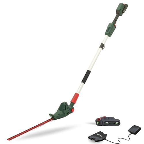 Image of Webb Eco 20V Cordless Long Reach Hedge Trimmer - 2x 1300SPM, 278cm Total Reach, up to 40min run time & 3 year warranty, 2ah Battery & Charger Included