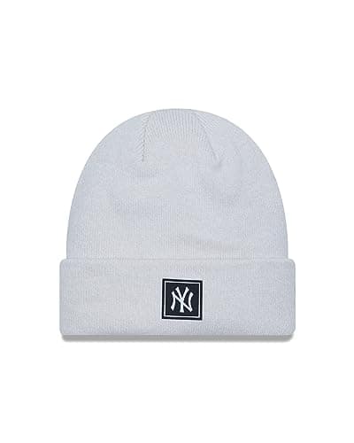 Image of New Era New York Yankees MLB Beige Team Cuff Beanie - One-Size
