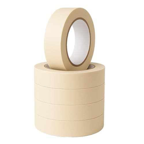 Image of Apex Business Supplies 5 Rolls Masking Tape 25mm X 50m Multipurpose Tape | Masking Tape for Painting, | Painters Tape for Sharp Paint Lines | Decorators Tapes, Masking Tapes 25mm Wide