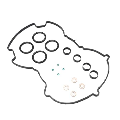 Image of Attisfiera Injector Gasket Set with Tilt Cap for Fiesta Fusion 107 206 207 307 1007 C1 C2 C3 Nemo 1348623 Elastomer Gaskets