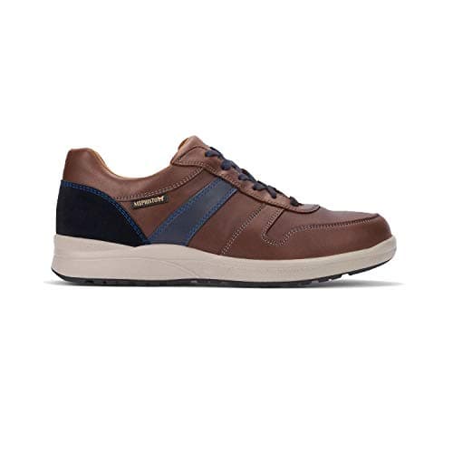 Image of Mephisto VITO Leather Comfort Sneaker for Men Chestnut Brown