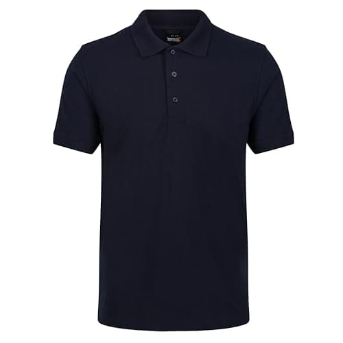 Image of Regatta Professional Mens Classic Polo Shirt, 3 Buttons - Perfect for Work or Casual Wear Navy
