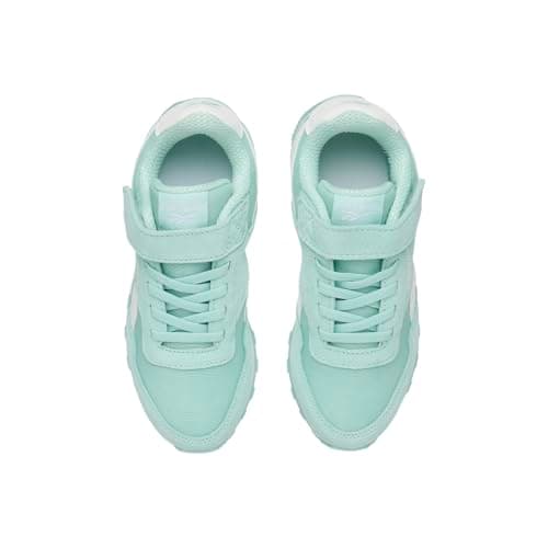 Image of Reebok Glide Low Elastic & Top Strap Trainers, Glitter Aqua/Glitter Aqua/White, 34 EU, Glitchaqua Glitchaqua White, 1.5 UK