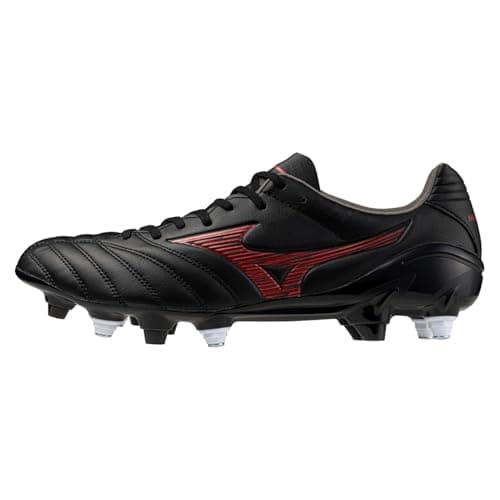 Image of Mizuno Mens Monarcida Neo 3 Elite Adults Rugby Boots Leather Black/red 11