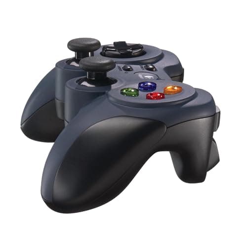 Image of Logitech F310 Wired Gamepad, Controller Console Like Layout, PS 2, 4 Switch D-Pad, Xbox One, Mac, Windows, 1.8-Meter Cord, PC - Grey/Blue
