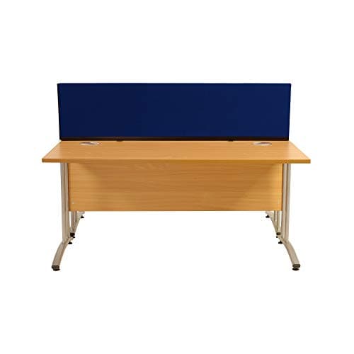 Image of Panelwarehouse Straight Desk Divider Partition Screens Desktop 1600mm x 400mm x 400mm - Pinnable Double Sided Fiesta Fabric Gala � 12 Colours