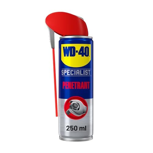 Image of WD-40 Specialist Fast Release Penetrant Spray, 250ml, Rust Penetrating Oil Spray for Loosening Rusted Nuts & Bolts, Hinges, Locks, and Gears, Rust Prevention, Smart Straw Included