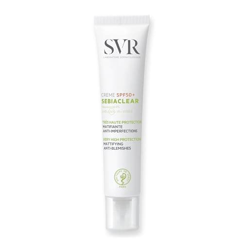 Image of SVR SEBIACLEAR SPF50+ Sun Cream - Mattifying Anti-Blemish Face Sunscreen for Acne-Prone, Oily, Combination Skin with 4% Niacinamide, 40ml