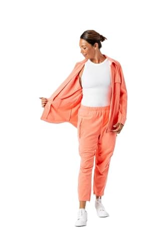 Image of Sunset Adult Full Zip Access Felt Solid Shacket, Sunset, XXL