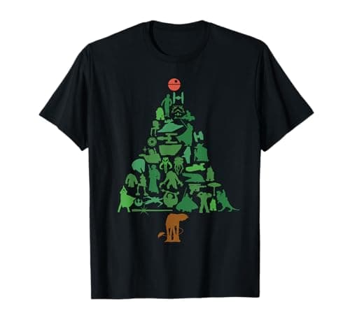 Image of Star Wars Holiday Christmas Tree Short Sleeve T-Shirt