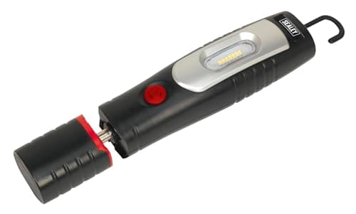 Image of Sealey LED3602 Rechargeable 360deg Inspection Lamp 7 SMD + 3W LED Black Li-Ion