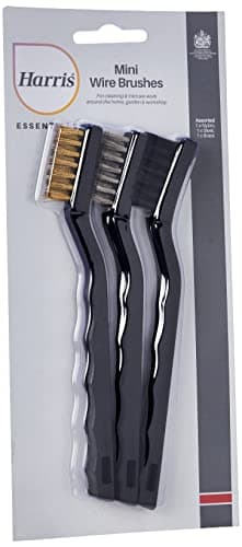 Image of Harris Essentials Mini Wire Brush 3 Pack, Nylon, Steel & Brass 101064301