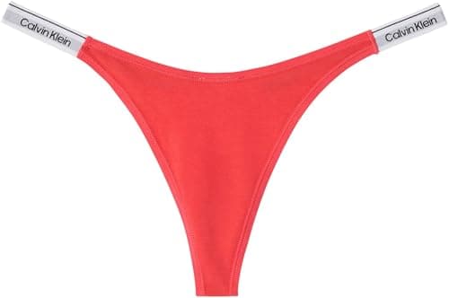 Image of Calvin Klein Women DIPPED STRING THONG PINK (Punch Pink) L