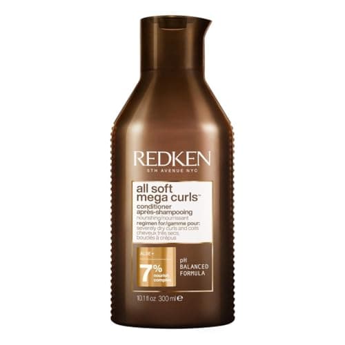 Image of REDKEN All Soft Mega Curls Conditioner, For Very Dry Curly, Coily Hair, Nourishes, Hydrates and Detangles, Vegan Formula, 300ml