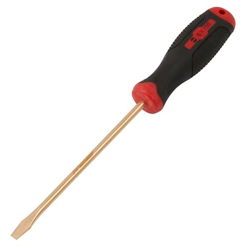 Image of Sealey 6 x 150mm Slotted Screwdriver - Non-Sparking - NS094