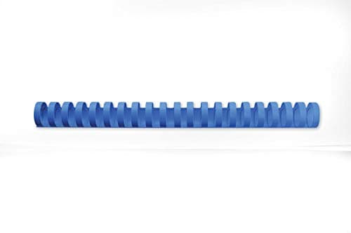 Image of GBC CombBind Binding Combs, 25 mm, 225 Sheet Capacity, A4, 21 Ring, Blue, Pack of 50, 4028242