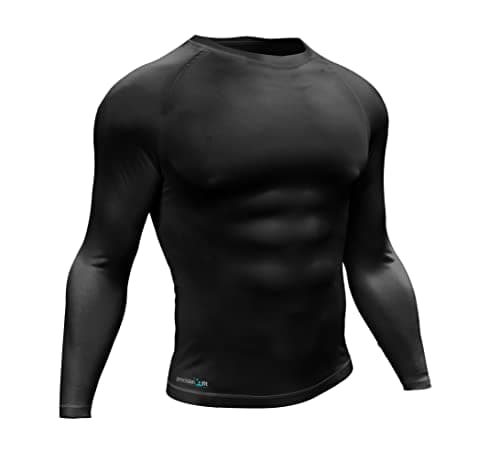 Image of Precision Unisex's Essential Base Layer Long Sleeve Shirt, Black, Medium