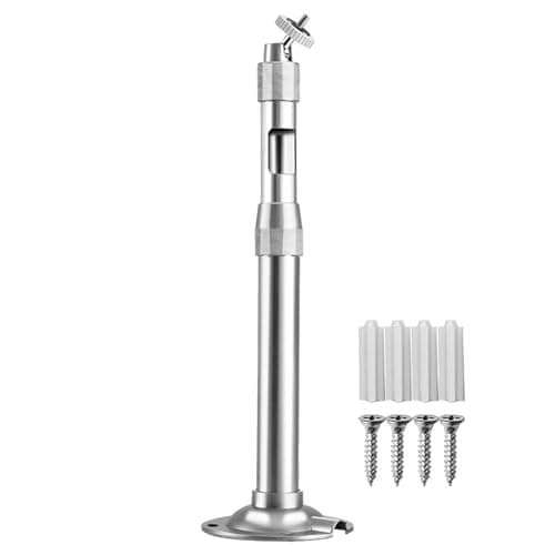 Image of Security Camera Mount Bracket - Adjustable Wall Ceiling Holder for Surveillances Setup | Extendable Mount Stand with Angle Rotation, Indoor Dorm Installation Support for Stable Camera Positioning